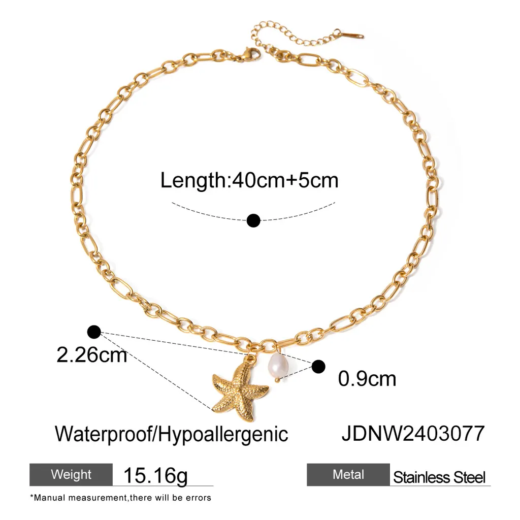 Stainless Steel Starfish Shell Conch Bracelet For Women Fashion Beach Bracelets Birthday Jewelry Gifts - Jdnw2403077