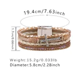 Bracelet Strong Magnetic Snap Middle East Retro Gang Drill Niche Ethnic Style Hand Accessories - Sz003521Color