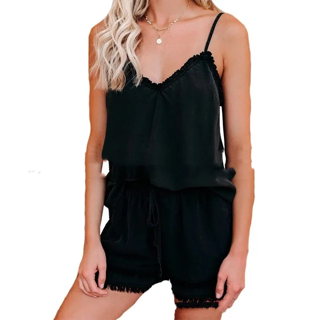 Home Leisure Suit Shorts Women Black - Shop at LoveMi