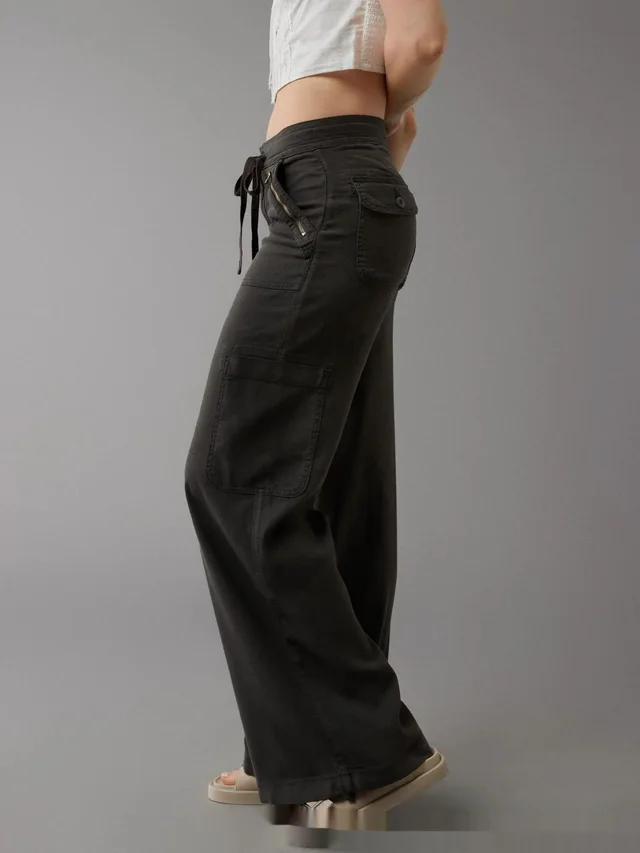 Women's Casual Versatile Solid Color Long Jeans Black - Shop at LoveMi