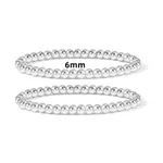 Silver 2 Piece 6Mm
