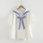 White And Blue Tie