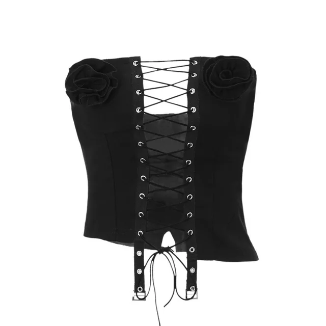 Sexy Off the shoulder Tube Top Top Low Waist Skirt Black Top - Shop at LoveMi
