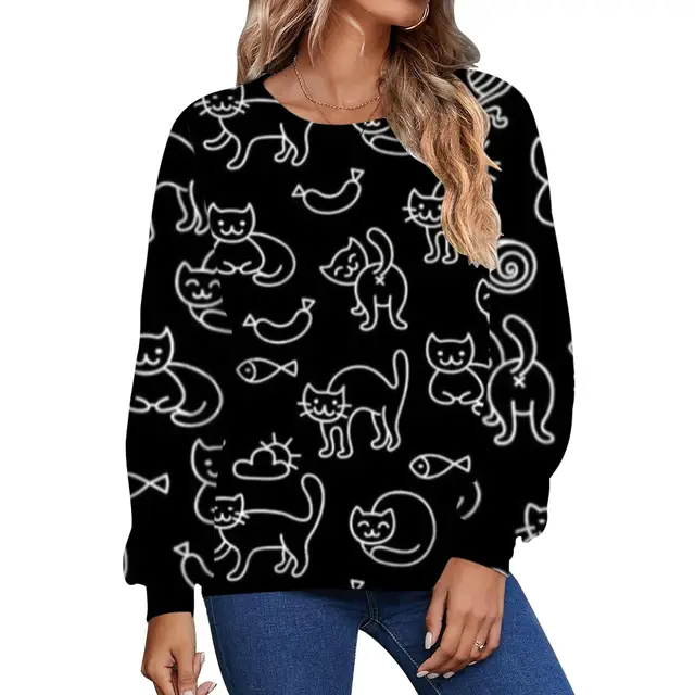 Women's Casual Personalized Trendy Digital Printed Hoodie Style9 - Shop at LoveMi