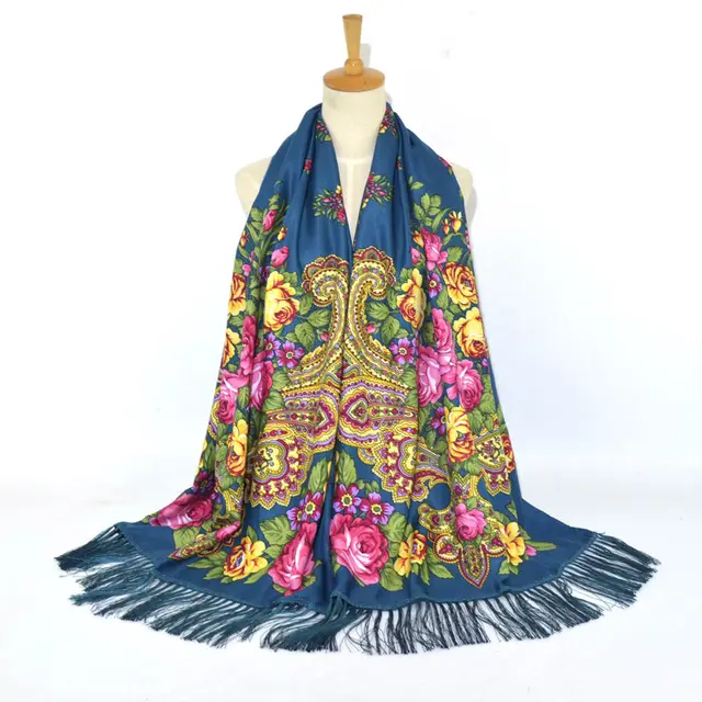 Printed Tassel Long Scarf Travel Ethnic Style Shawl Wj11 Haqing - Shop at LoveMi