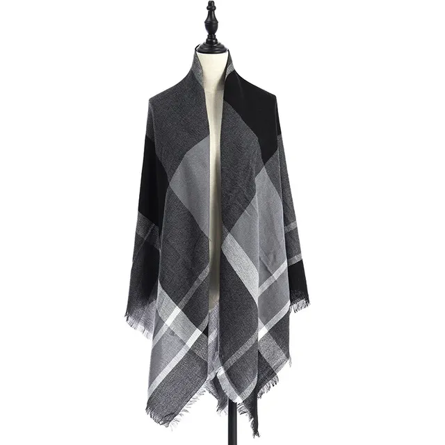 Women's Cashmere like Plus sized Double sided Qicaigei Scarf Shawl C5 - Shop at LoveMi