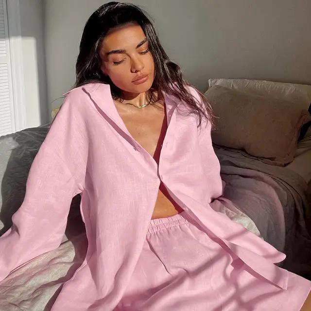 European And American Fashion Cool High Waist Casual Suit Women Pink - Shop at LoveMi