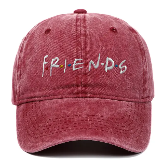 Embroidered Baseball Cap Washed Wine Red - Shop at LoveMi