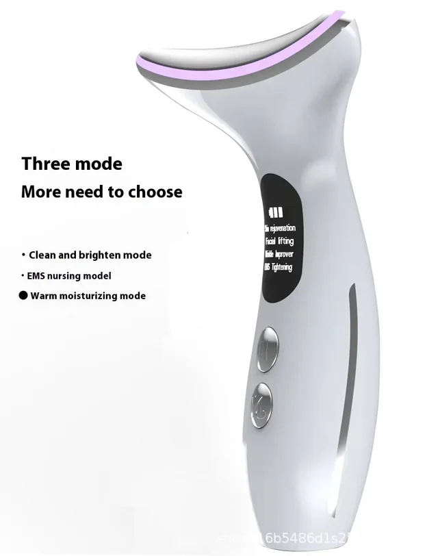 Color Light Massage Neck Beauty Instrument Neck removing Pattern Magic Pattern Artifact Face Color Light Lifting And Tightening Micro current Beaut... White - Shop at LoveMi