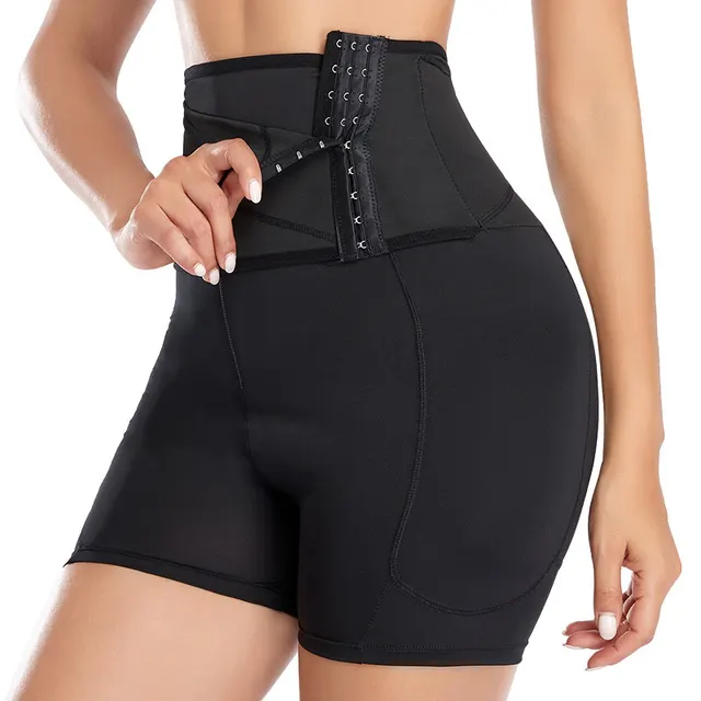 Belly Band Pants For Women Plus Size High Waist Body Shaping Black - Shop at LoveMi