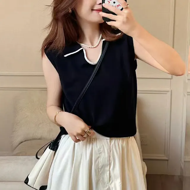 Loose Casual Fashion Knitwear Top For Women Black - Shop at LoveMi