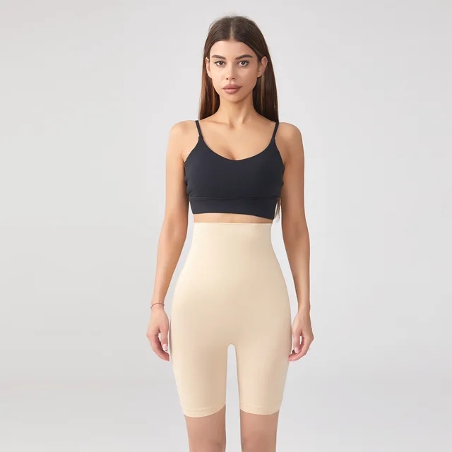 High Waist Body Shaping Middle Pants Seamless Running Sports Skin Color - Shop at LoveMi