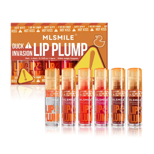 Makeup Duckbill Plump Lip Moisturizing Liquid Lipstick Lip Glaze 6 Pieces Suit - Shop at LoveMi