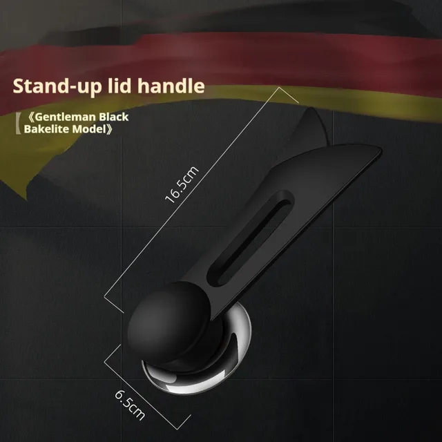 German style Stainless Steel Raised Pot Lid Handle Black - Shop at LoveMi