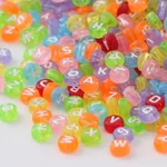 Bright Color White Letters