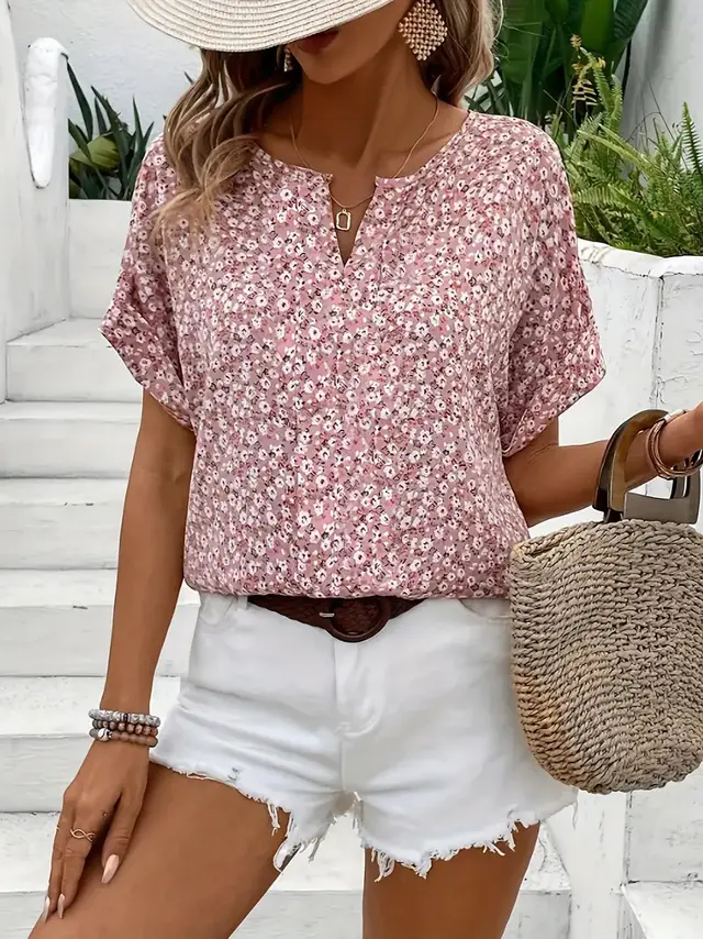 Women's Plant Print 3DT T shirt G107Z89 - Shop at LoveMi