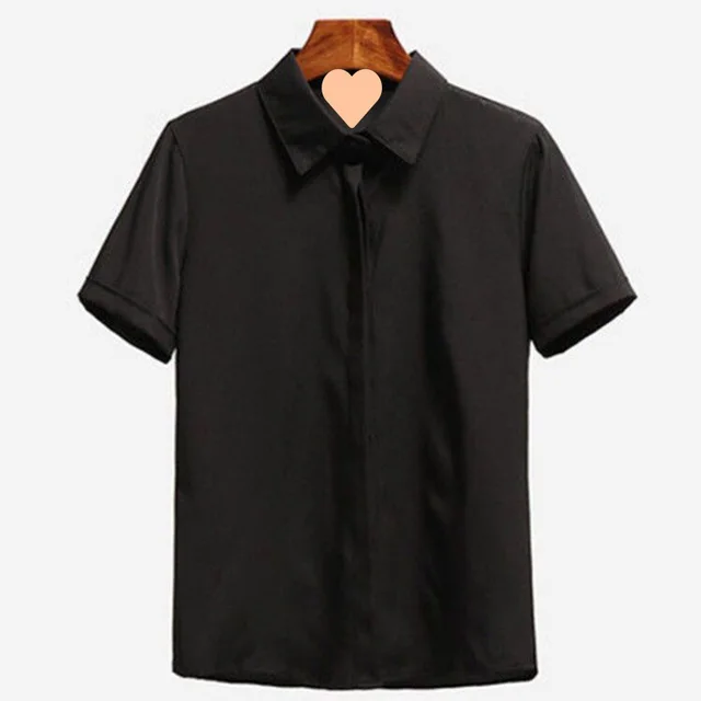 Female Temperament Commuting Professional Long Sleeved Shirt Black - Shop at LoveMi