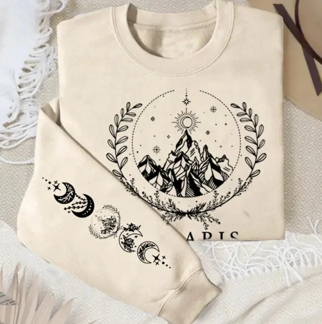 European And American Fashion Casual Round Neck Sweater Beige - Shop at LoveMi