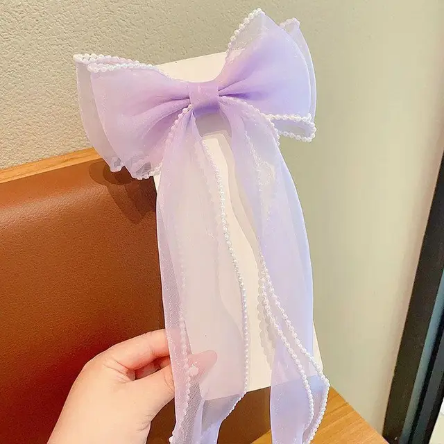 Female Sweet Desire Mesh Bow Hair Clip Style0538 - Shop at LoveMi
