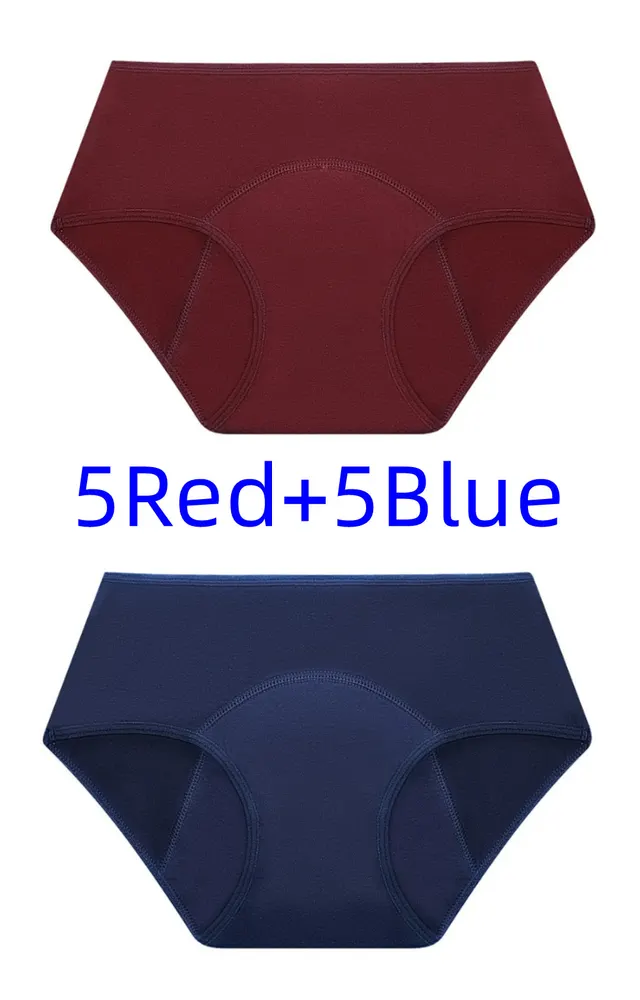 Women's Four layer Leak proof Period Underwear 5Red+5Blue - Shop at LoveMi