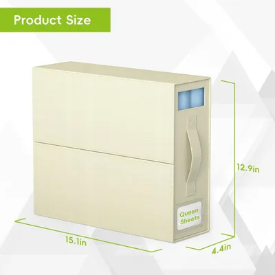 Large Capacity Foldable Bed Sheet With Window Clothing Is Dustproof Storage Box Beige - Shop at LoveMi