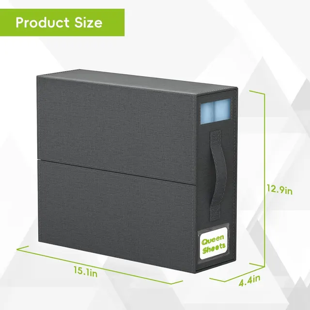 Large Capacity Foldable Bed Sheet With Window Clothing Is Dustproof Storage Box Black - Shop at LoveMi