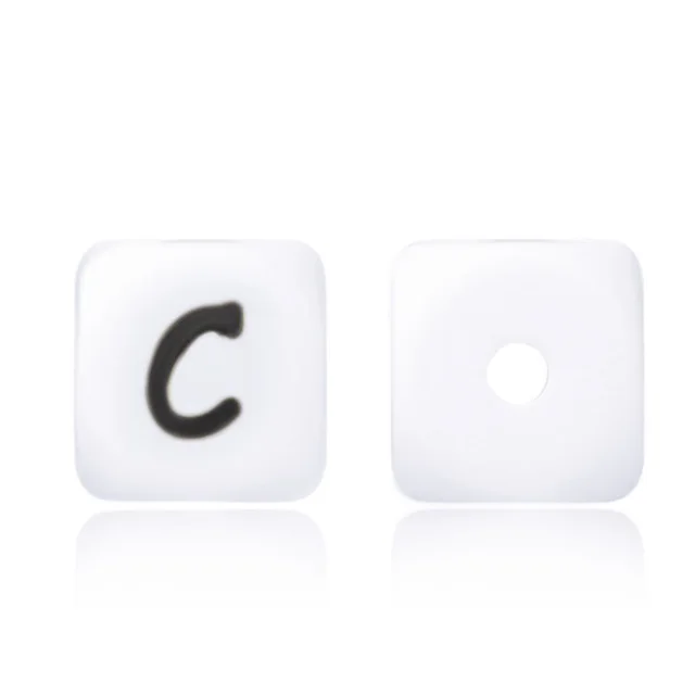 Silicone Beads Russian Silicone Beads 12MM Russian Letters - Shop at LoveMi