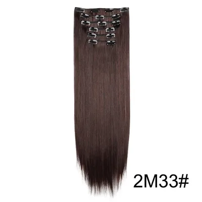 Wig Extensions 6 piece Set, Long Straight Hair 2M33 - Shop at LoveMi