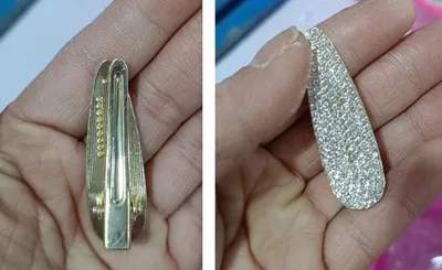 New Rhinestone Barrettes Shiny Full Diamond Bang Clip Forehead Broken Hair Side Clip Hairpin Hair Ornaments Silver - Shop at LoveMi