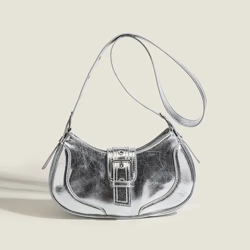 Women's Retro Underarm Bag Silver - Shop at LoveMi