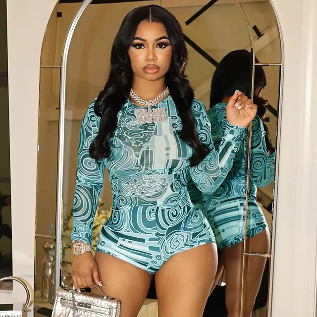 American Style Two piece Suit For Women Cyan - Shop at LoveMi