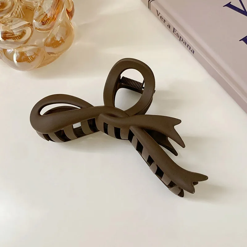 Maillard Ribbon Bowknot Grip Advanced Sense Deep Coffee - Shop at LoveMi