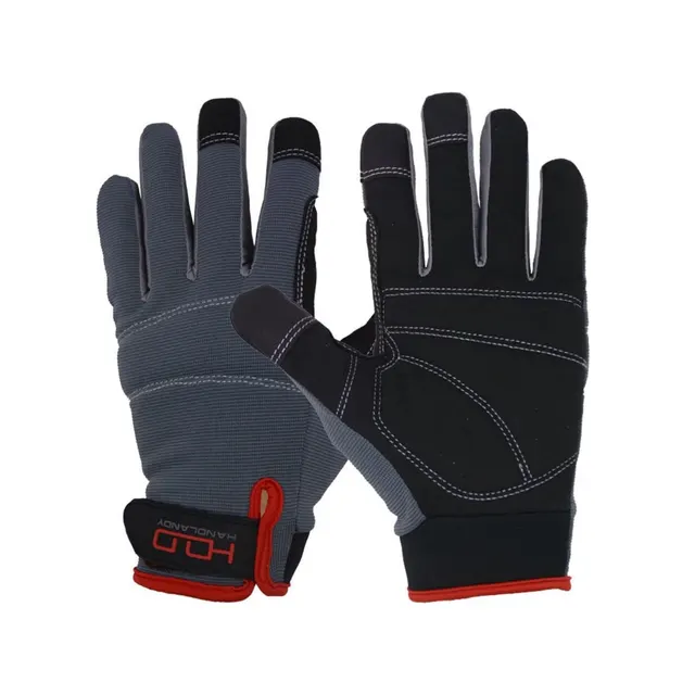 Breathable Comfortable Anti collision Wear resistant Work Machinery Gloves 5972 Black - Shop at LoveMi