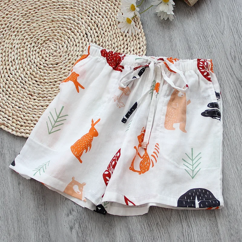 Women's Summer Thin Cropped Casual Home Pants Paper Cuttings Pattern - Shop at LoveMi
