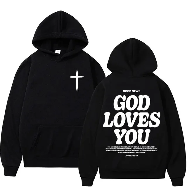Student Loose Hooded Sweater Fashion Black - Shop at LoveMi