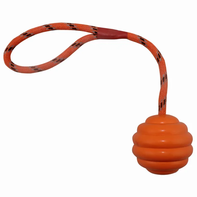Ball Multi color Optional Rubber Bite resistant Molar Clean Tooth Rope Knot Interactive Training Pet Toy Orange - Shop at LoveMi
