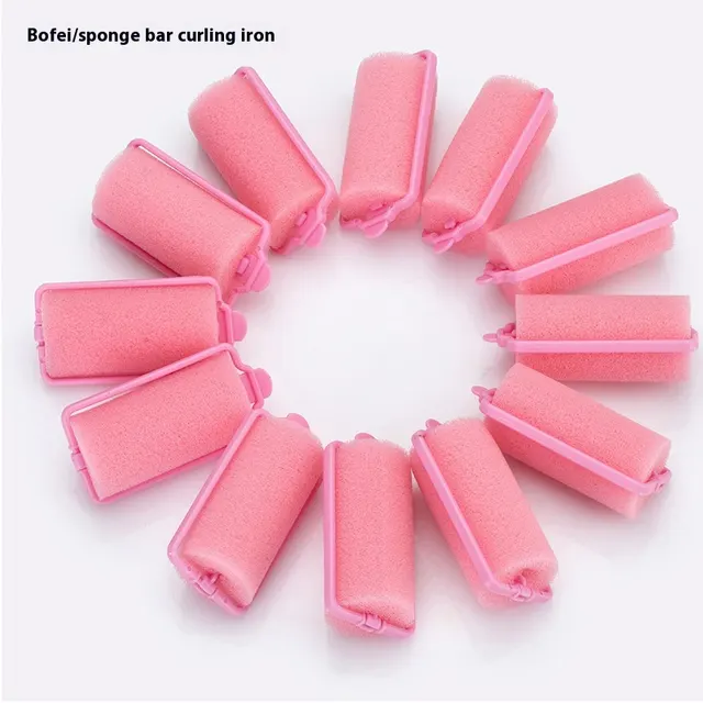 Sponge Stick Hair Curler Big Wave Hair Curler Hair Tools 24Mm 12Pc In Total - Shop at LoveMi