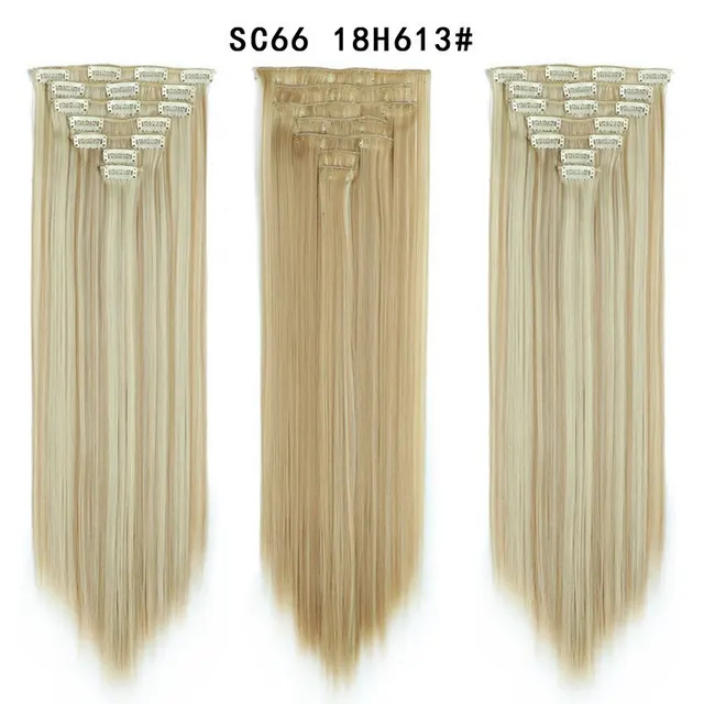 16 Card Seven piece Hairpiece Clip Wig Beauty Chemical Fiber Wig Set Hair Extension Sc6618H613 - Shop at LoveMi
