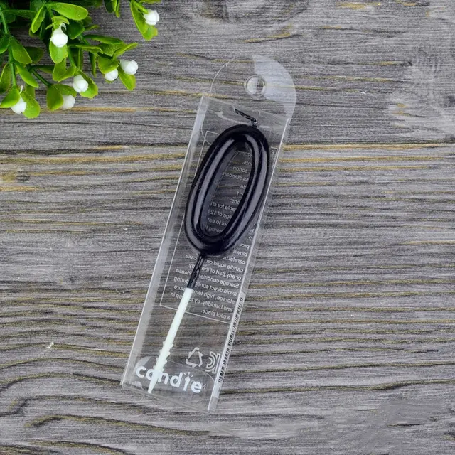 Factory 0 To 9 Gold plated Black Candle Creative Smokeless Birthday Digital Candle PVC Boxed Digital Gold Plated Black0 - Shop at LoveMi