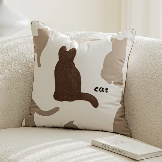 Cute Cat Nordic Ins Style Living Room Sofa Pillow Cushion Many Cats - Shop at LoveMi