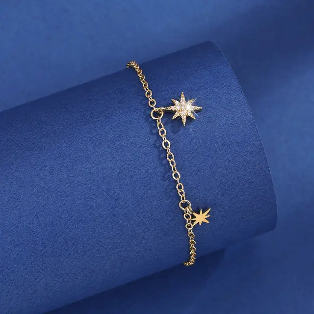 New Simple Design Micro Inlaid Zirconium Bracelet For Women Gold - Shop at LoveMi