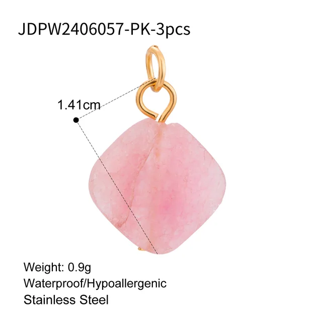 Cute DIY Ornament Accessories 18K Gold Stainless Steel Jdpw2406057Pk 3Pcs - Shop at LoveMi