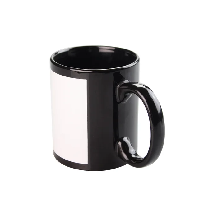 Thermal Transfer Coating Cup Ceramic Mug Black - Shop at LoveMi