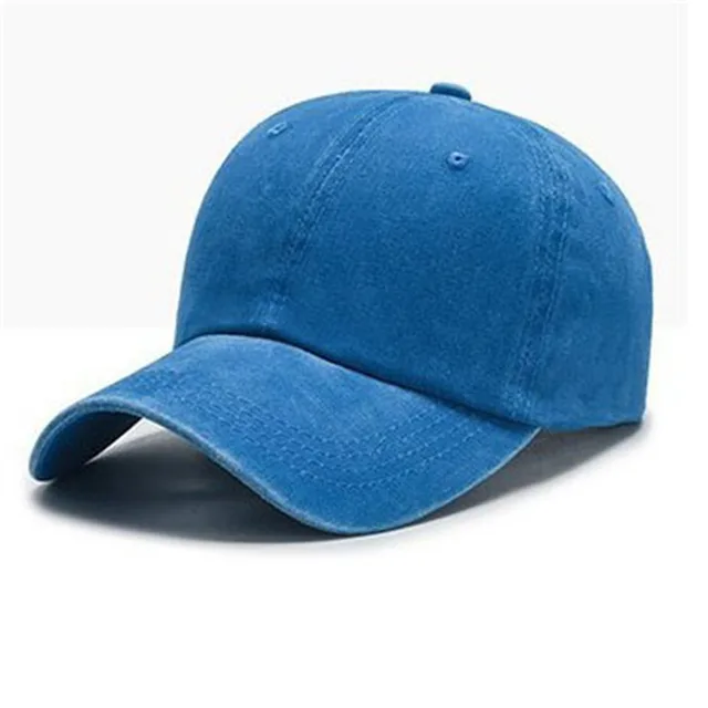 Washed Solid Color Light Board Baseball Cap For Women Blue - Shop at LoveMi