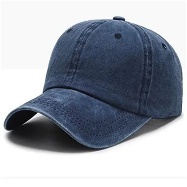 Washed Solid Color Light Board Baseball Cap For Women Navy Blue - Shop at LoveMi
