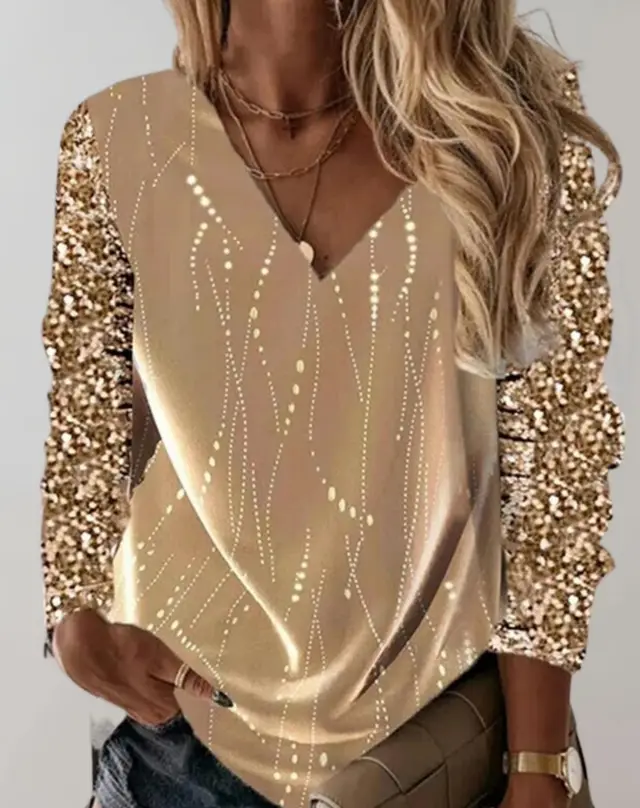3D Digital Printing Casual Oil Painting Printing Long Sleeved T Rs22804101 - Shop at LoveMi