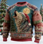 Alpaca Jacquard Long-sleeved Christmas Sweater - Style 1-S