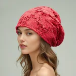 Red With Big Flowers
