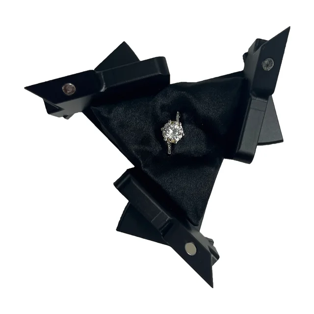 Aluminum Alloy Kinetic Energy Rotating Deformation Cube Jewelry Box Black - Shop at LoveMi