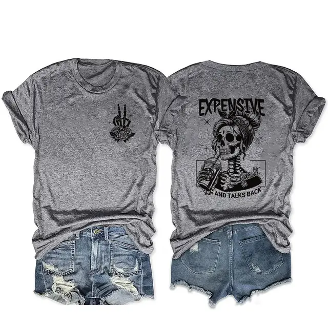 Rheaclots Expensive Difficult And Talks Back Printed Round Gray - Shop at LoveMi